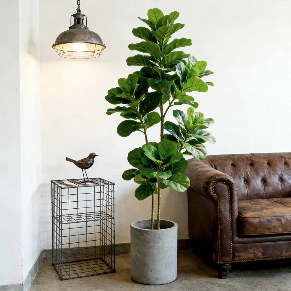 Pohon Fiddle Fig Buatan 64/122 - Ficus Lyrata Tree ulasan dan harga