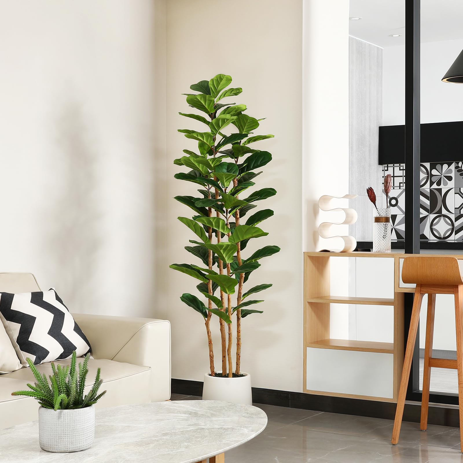 Pohon Ficus Artifisial dengan  - Ficus Lyrata Tree ulasan dan harga