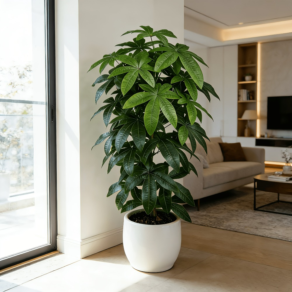 Pohon Uang Buatan Pachira Aqua - Ficus Lyrata Tree ulasan dan harga